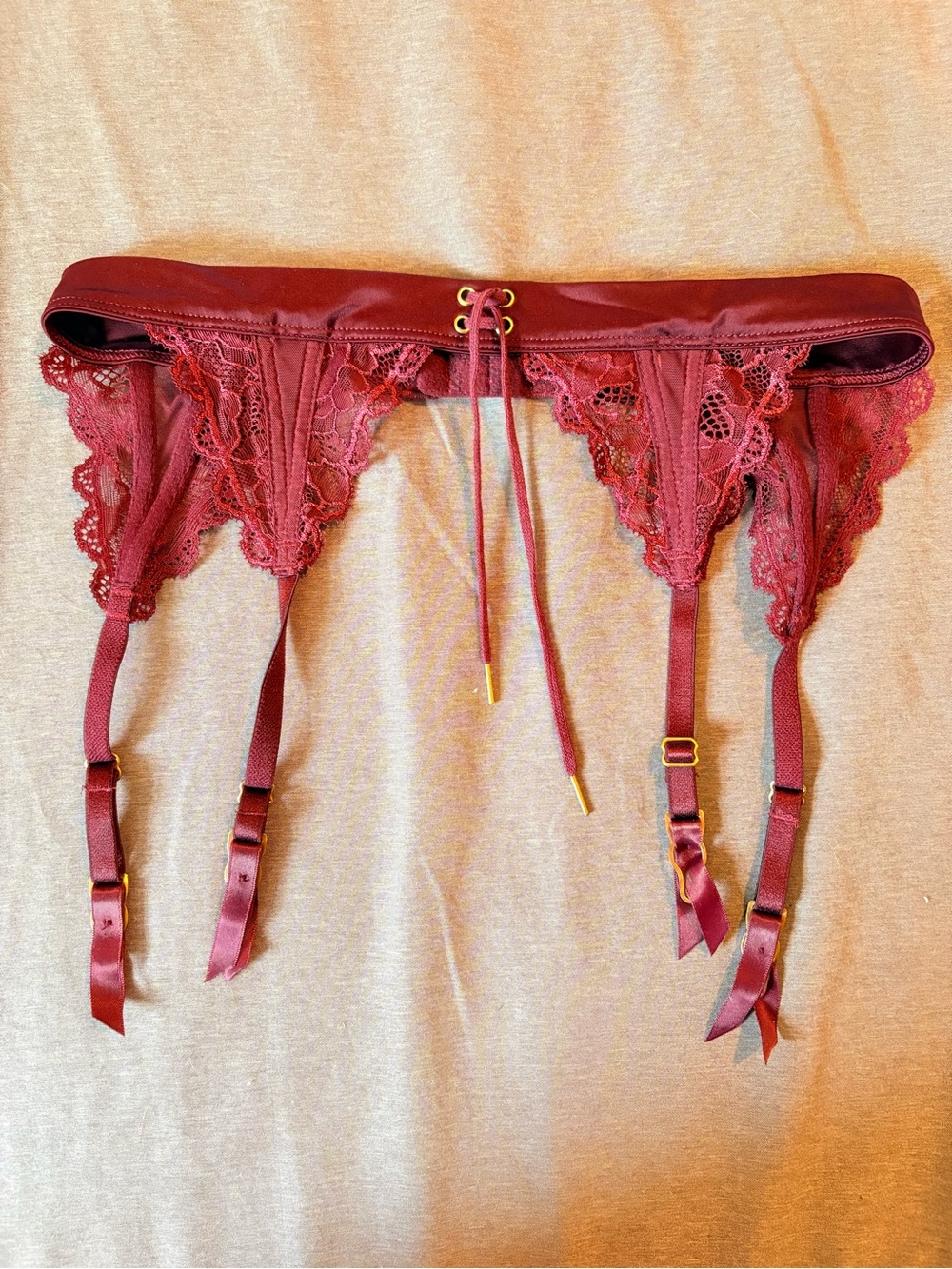 Lace Garter Belt with Adjustable Straps